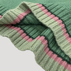 Dam stickad randig tröja lätt casual jumper för vår och sommar 2