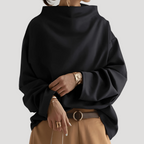 Dam stickad tröja elegant och varm för hösten 0