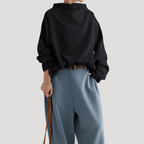 Dam stickad tröja elegant och varm för hösten 1