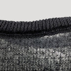 Dam stickad tröja i mohairblandning med lång ärm 7