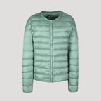 Dam svart pufferjacka lätt quiltad vår och höst 6