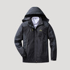 Dam vattentät lång vinterjacka med huva för kalla dagar