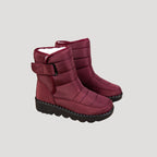 Dam vattentäta vintersnöstövlar med fleecefoder och halkskydd 1