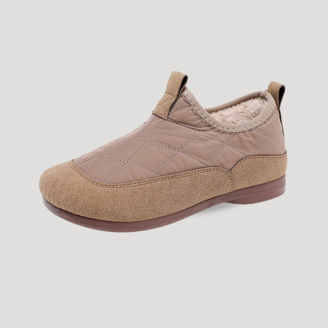 Dam vinterskor slip-on med fleecefoder för kalla månader 0