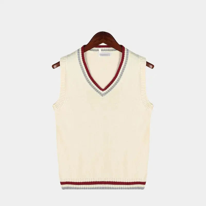 Herr ärmlös tröja Old Money stilren design för sommar 2