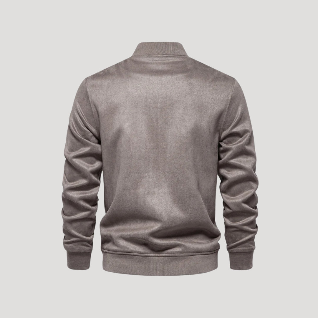 Herr bomberjacka i varsity stil för vår och höst