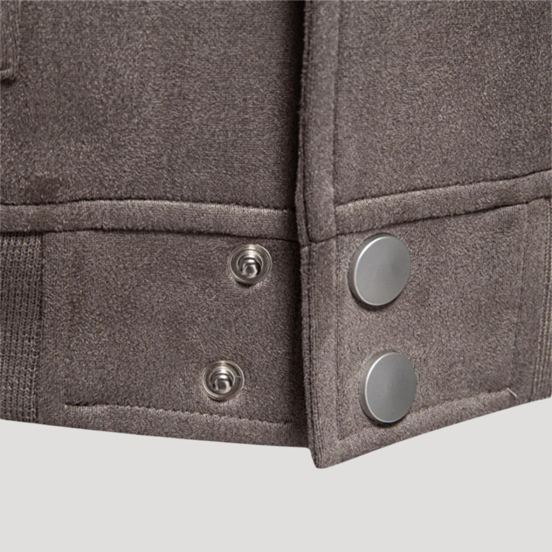 Herr bomberjacka i varsity stil för vår och höst