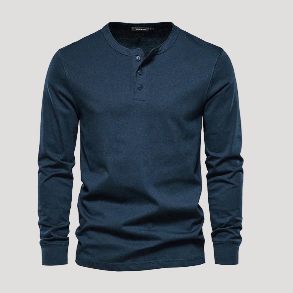 Herr långärmad t-shirt för träning och vardag 0