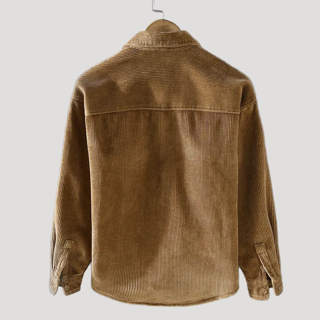 Herr manchester skjortjacka fodrad långärmad för hösten 1