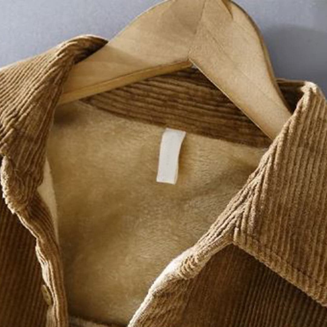 Herr manchester skjortjacka fodrad långärmad för hösten 2