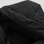 Herr quiltad vinterjacka med huva för kalla dagar 3