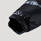 Herr quiltad vinterjacka med huva för kalla dagar