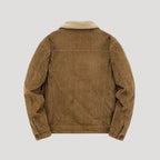 Herr shearling vinterjacka i fuskmocka för kalla dagar