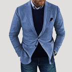 Herr slim fit vinterkavaj i mjuk bomullsblandning