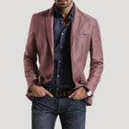 Herr slim fit vinterkavaj i mjuk bomullsblandning