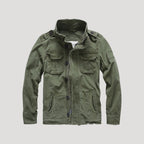 Herr vadderad bomberjacka vinter med dragkedja och huva