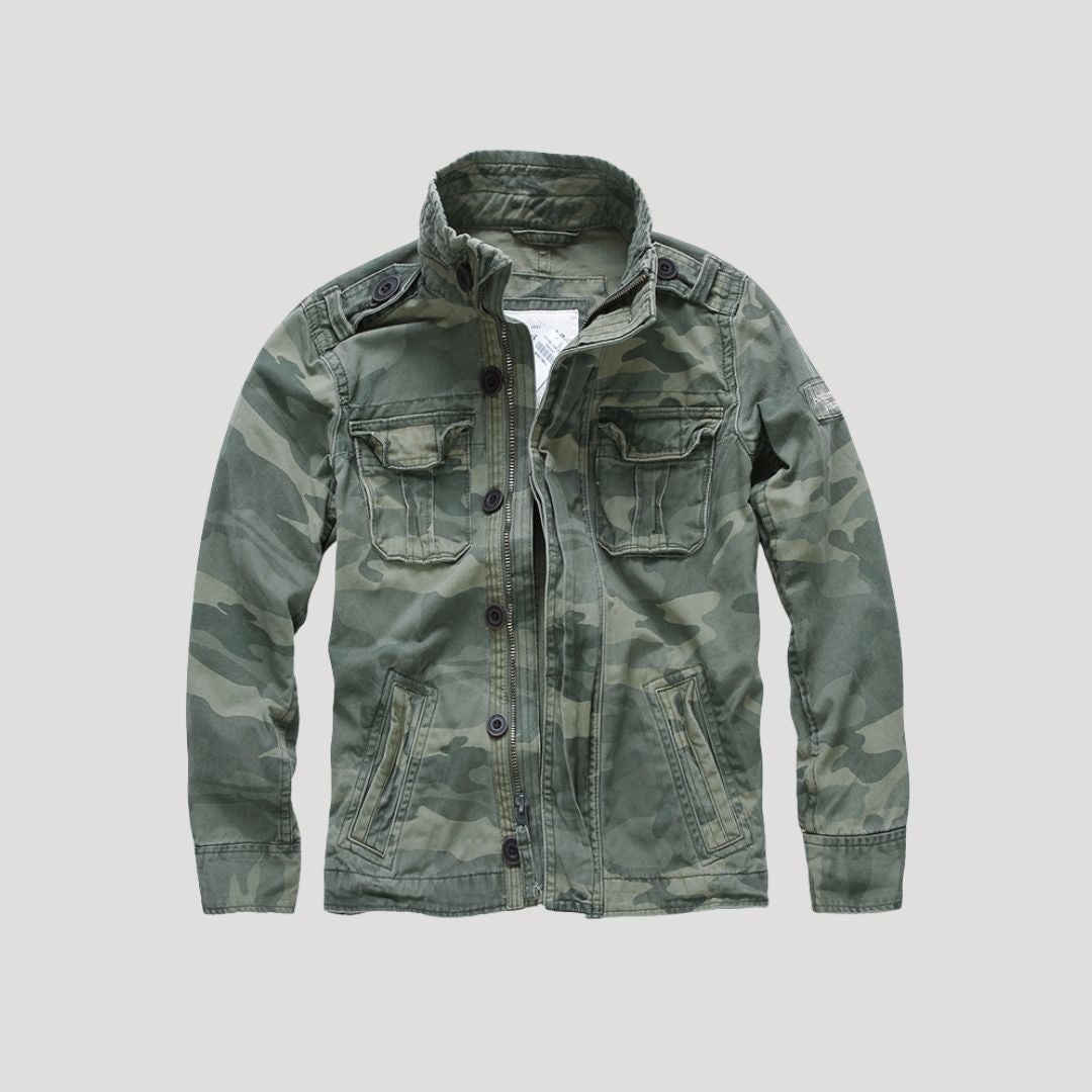 Herr vadderad bomberjacka vinter med dragkedja och huva