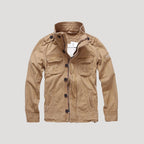 Herr vadderad bomberjacka vinter med dragkedja och huva