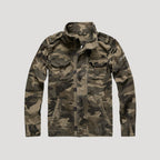 Herr vadderad bomberjacka vinter med dragkedja och huva