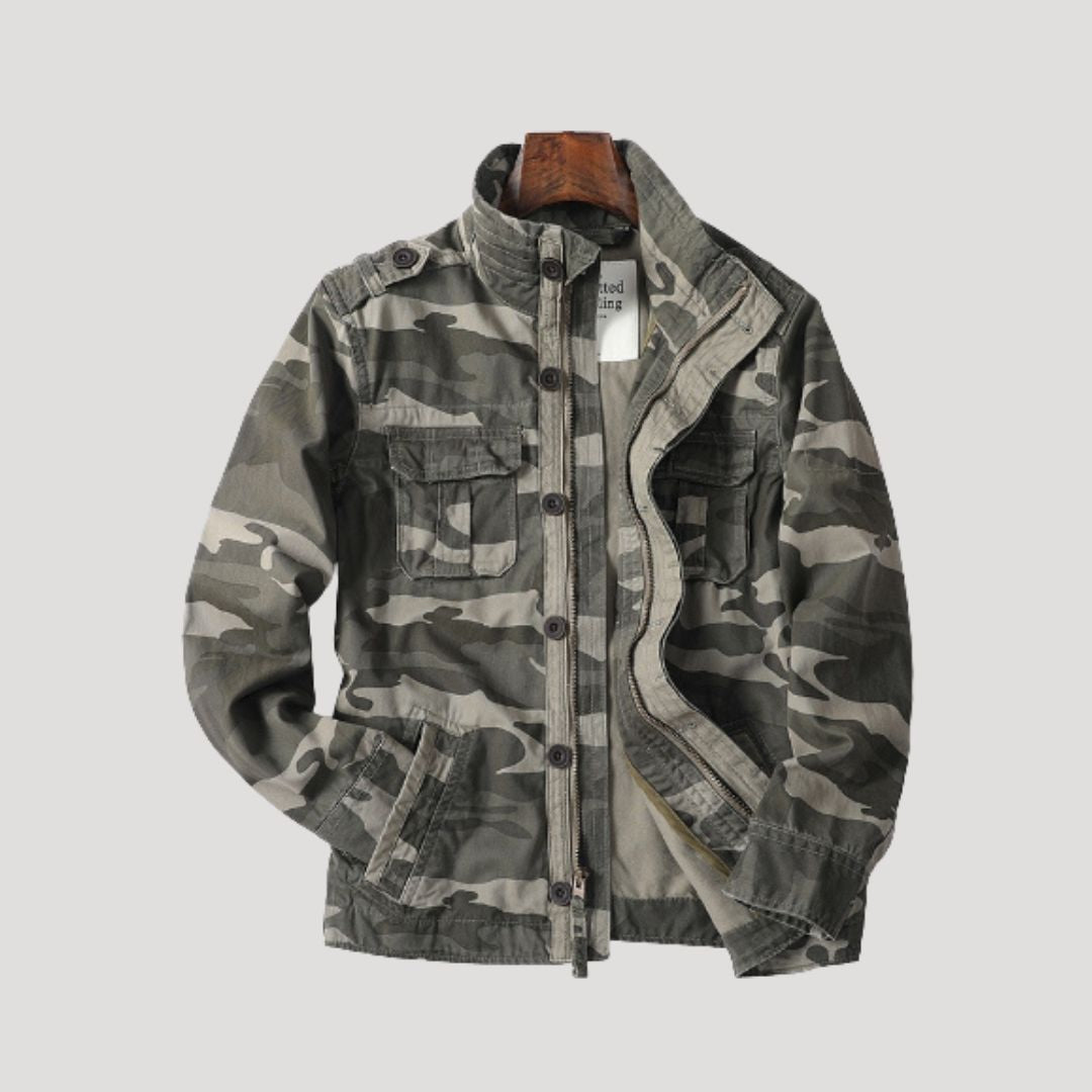 Herr vadderad bomberjacka vinter med dragkedja och huva