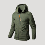 Herr vattentät vindjacka med huva för utomhusbruk