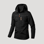 Herr vattentät vindjacka med huva för utomhusbruk