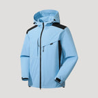 Herr vattentät vinterjacka med justerbar huva och fickor