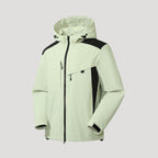 Herr vattentät vinterjacka med justerbar huva och fickor