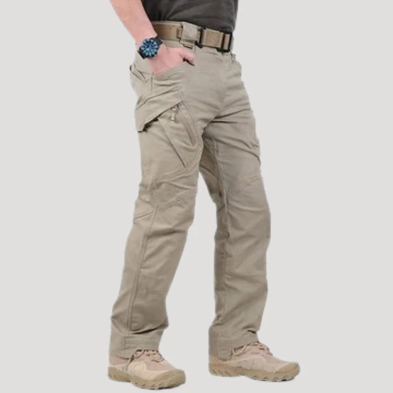 Herr Cargo Byxor Taktisk Stil Flera Fickor Outdoor